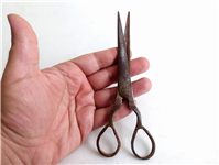  قیچی عملدار فولادی قاجاری کاردست 