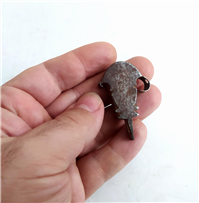  پالان دوز فولادی کهنه قاجاری دست ساز 