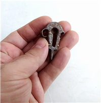  پالان دوز فولادی کهنه قاجاری دست ساز 