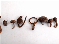  12 عدد گل میخ و ابزار ریز فولادی دست ساز