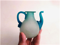 قوری دکوری شیشه ای کاملا دست ساز قدیمی