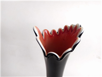  گلدان شیشه ای سه پوست دستساز کمیاب 