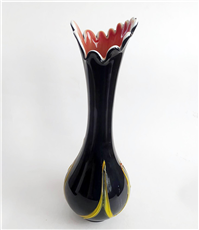  گلدان شیشه ای سه پوست دستساز کمیاب 