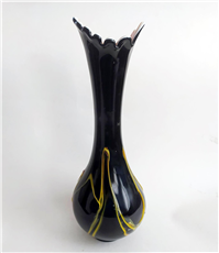  گلدان شیشه ای سه پوست دستساز کمیاب 