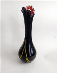  گلدان شیشه ای سه پوست دستساز کمیاب 