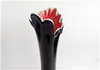  گلدان شیشه ای سه پوست دستساز کمیاب 