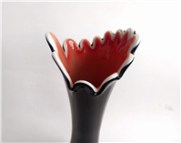  گلدان شیشه ای سه پوست دستساز کمیاب 