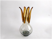  گلدان شیشه ای دستساز خوشرنگ قدیمی