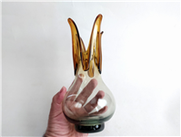  گلدان شیشه ای دستساز خوشرنگ قدیمی