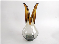  گلدان شیشه ای دستساز خوشرنگ قدیمی