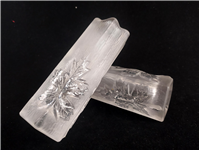  جفت گلدان شیشهای برگ افرا بسیار ضخیم 