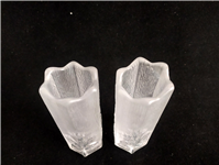  جفت گلدان شیشهای برگ افرا بسیار ضخیم 