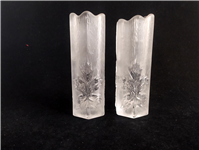  جفت گلدان شیشهای برگ افرا بسیار ضخیم 