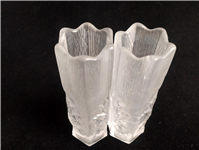  جفت گلدان شیشهای برگ افرا بسیار ضخیم 