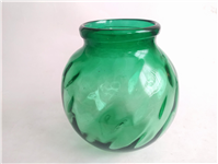  گلدان شیشه ای بسیار زیبا و دستساز سبز 