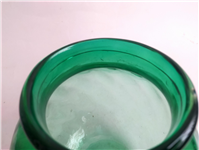  گلدان شیشه ای بسیار زیبا و دستساز سبز 