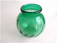  گلدان شیشه ای بسیار زیبا و دستساز سبز 