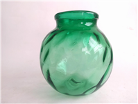  گلدان شیشه ای بسیار زیبا و دستساز سبز 