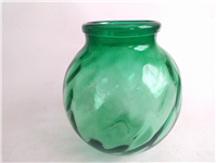  گلدان شیشه ای بسیار زیبا و دستساز سبز 