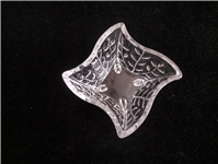  قندان شیشه ای بدون درب طرح برگ 