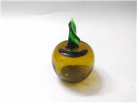 سیب زرد شیشه ای دستساز قدیمی بسیار زیبا 