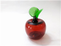  سیب قرمز شیشه ای دستساز قدیمی بسیار زیبا 