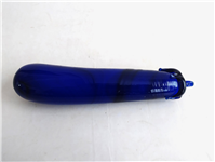  بادمجان کشیده شیشه ای دستساز قدیمی آبی 