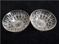 2عدد کاسه قدیمی بلوری طرح دار