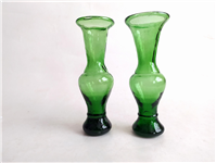  2عدد گلدان دست ساز قدیمی زیبا سبز