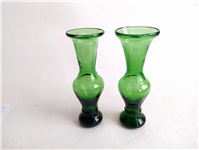  2عدد گلدان دست ساز قدیمی زیبا سبز