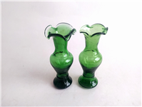  2عدد گلدان دست ساز قدیمی زیبا سبز