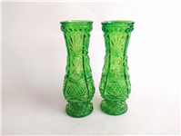  2عدد گلدان قدیمی رنگ شده سبز جذاب