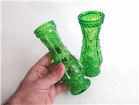  2عدد گلدان قدیمی رنگ شده سبز جذاب