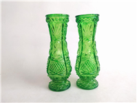  2عدد گلدان قدیمی رنگ شده سبز جذاب