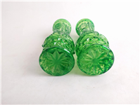  2عدد گلدان قدیمی رنگ شده سبز جذاب