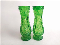  2عدد گلدان قدیمی رنگ شده سبز جذاب