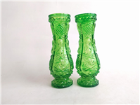  2عدد گلدان قدیمی رنگ شده سبز جذاب