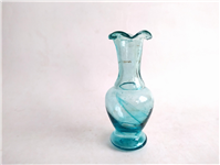  گلدان دست ساز قدیمی زیبا آبی رنگ