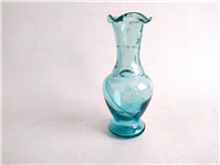  گلدان دست ساز قدیمی زیبا آبی رنگ