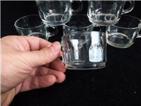  فنجان قدیمی بلور ساخت کشور فرانسه