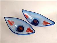  2 کشکول قدیمی قایقی شکلات یا آجیل خوری