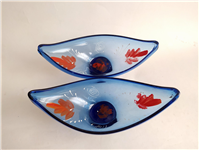  2 کشکول قدیمی قایقی شکلات یا آجیل خوری