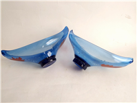  2 کشکول قدیمی قایقی شکلات یا آجیل خوری