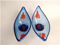  2 کشکول قدیمی قایقی شکلات یا آجیل خوری