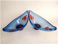  2 کشکول قدیمی قایقی شکلات یا آجیل خوری