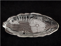  دیس بلوری یا خرما خوری طرح گل شقایق دورنگ 