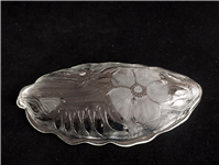  دیس بلوری یا خرما خوری طرح گل شقایق دورنگ 