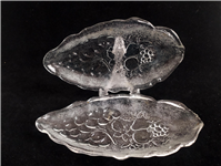  2عدد دیس بلوری یا خرماخوری گل میوه ای