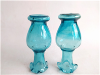  2عدد گلدان دست ساز قدیمی زیبا آبی