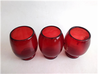  3 لیوان دستساز قدیمی رنگ شده شاه عباسی